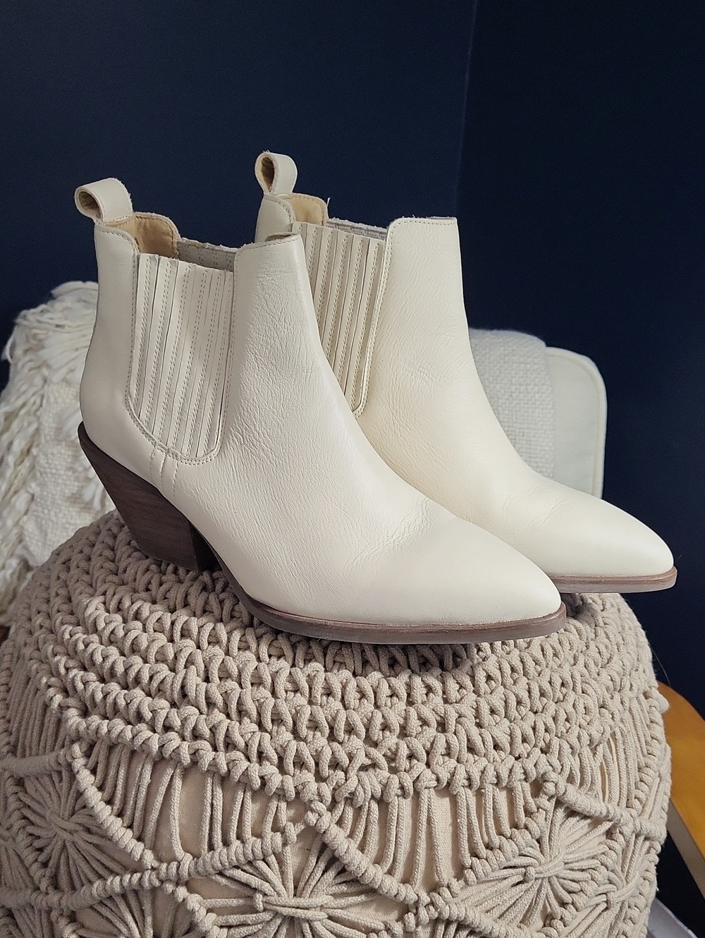 Cream Ankle Boot